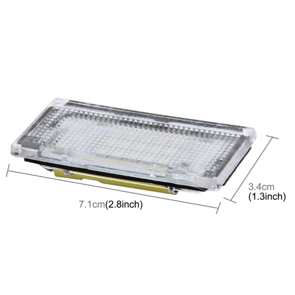 2 PCS License Plate Light with 18 SMD-3528 Lamps for BMW Mini COOPER R50/R52/R53(White Light)