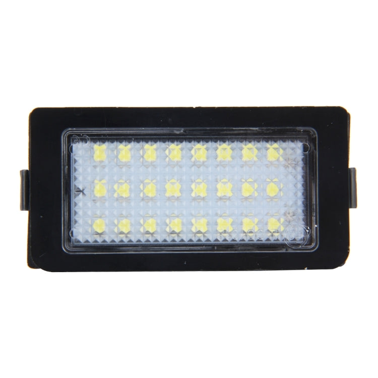 2 PCS Canbus License Plate Light with 24 SMD-3528 Lamps for BMW E38(White Light)