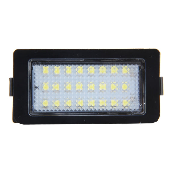 2 PCS Canbus License Plate Light with 24 SMD-3528 Lamps for BMW E38(White Light)