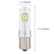 2 PCS  1156/BA15S 40W 800 LM 6000K Car Turn Light Backup Light Brake Light with 8 Lamps, DC 12V(White Light)