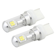 2 PCS 7440 40W 800 LM 6000K Car Turn Light Backup Light Brake Light with 8 Lamps, DC 12V(White Light)