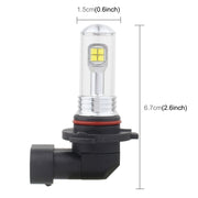 2 PCS  9005 40W 800 LM 6000K 8 LEDs Car Fog Lights, DC 12V(White Light)