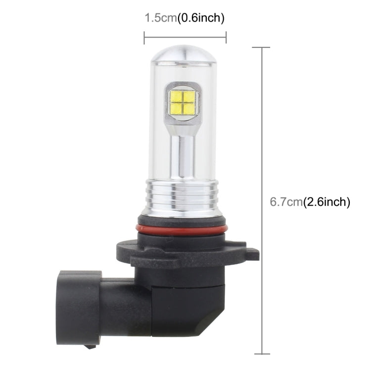 2 PCS  9005 40W 800 LM 6000K 8 LEDs Car Fog Lights, DC 12V(White Light)