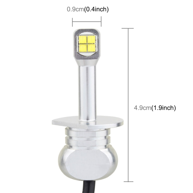 2 PCS  H1 40W 800 LM 6000K 8 LEDs Car Fog Lights, DC 12V(White Light)