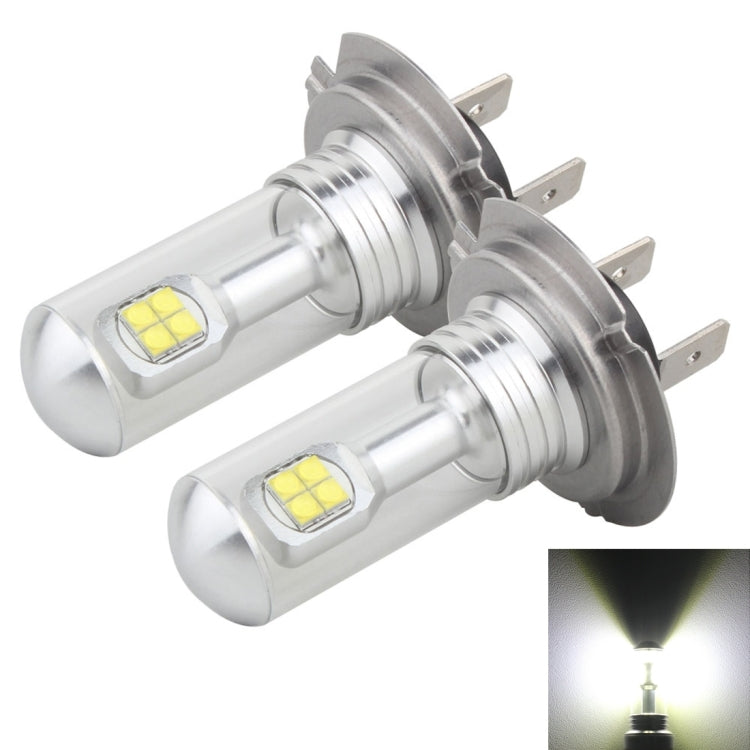 2 PCS  H7 40W 800 LM 6000K 8 LEDs Car Fog Lights, DC 12V(White Light)