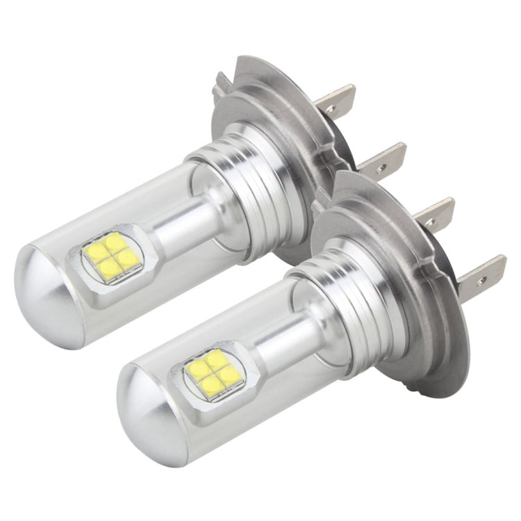2 PCS  H7 40W 800 LM 6000K 8 LEDs Car Fog Lights, DC 12V(White Light)