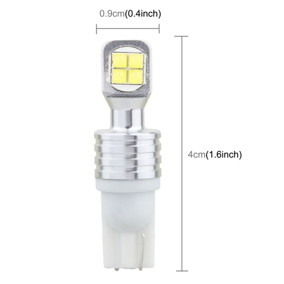 2 PCS  T10 40W 800 LM 6000K Car Clearance Light Reading Light License Light with 8 Lamp, DC 12V(White Light)