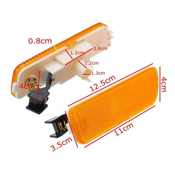 2 PCS Front Bumper Clearance Lights Housing without Bulb Replacement 1JM945071 / 1JM945072 for VW Golf / Jetta 1999-2005(Black)