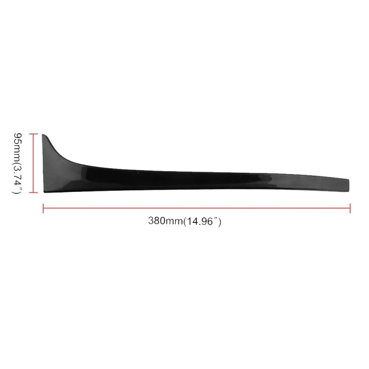 Car-styling ABS Gloss Black Rear Wing Side Spoiler Lip for Volkswagen Golf 7 MK7 2014-2017