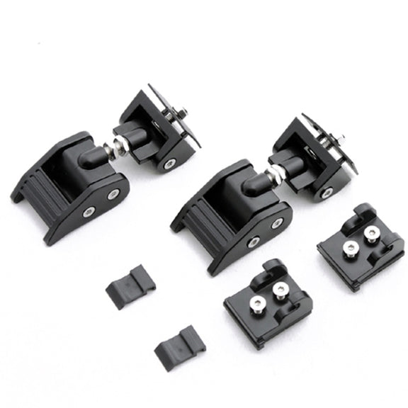 2 PCS Car Latch Locking Catch Buckle Engine Cover for Jeep Wrangler JK 2007-2017(Black)