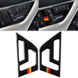 2 PCS German Flag Car Carbon Fiber Seat Adjustment Panel Decorative Sticker for Mercedes-Benz W204 2007-2013 - Car Interior Mouldings by PMC Jewellery | Online Shopping South Africa | PMC Jewellery | Buy Now Pay Later Mobicred