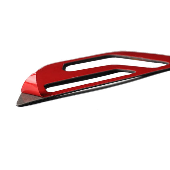 2 PCS German Flag Car Carbon Fiber Seat Adjustment Panel Decorative Sticker for Mercedes-Benz W204 2007-2013