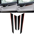 4 PCS Car Carbon Fiber Red Inner Door Panel Decorative Sticker for Mercedes-Benz W204 2007-2013 - Car Interior Mouldings by PMC TechLife | Online Shopping South Africa | PMC TechLife | Buy Now Pay Later Mobicred