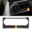 Car German Flag Carbon Fiber Air Conditioning Knob Control Panel Decorative Sticker for Mercedes-Benz W204 C Class 2011-2013 - Car Interior Mouldings by PMC Jewellery | Online Shopping South Africa | PMC Jewellery | Buy Now Pay Later Mobicred