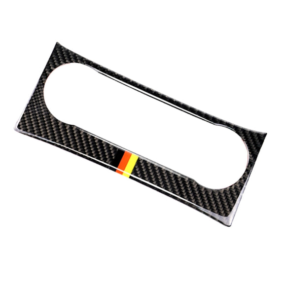 Car German Flag Carbon Fiber Air Conditioning Knob Control Panel Decorative Sticker for Mercedes-Benz W204 C Class 2011-2013