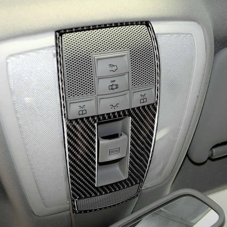 Car Carbon Fiber Reading Lamp Frame Decorative Sticker for Mercedes-Benz W204 2007-2013 / W212 2010-2012