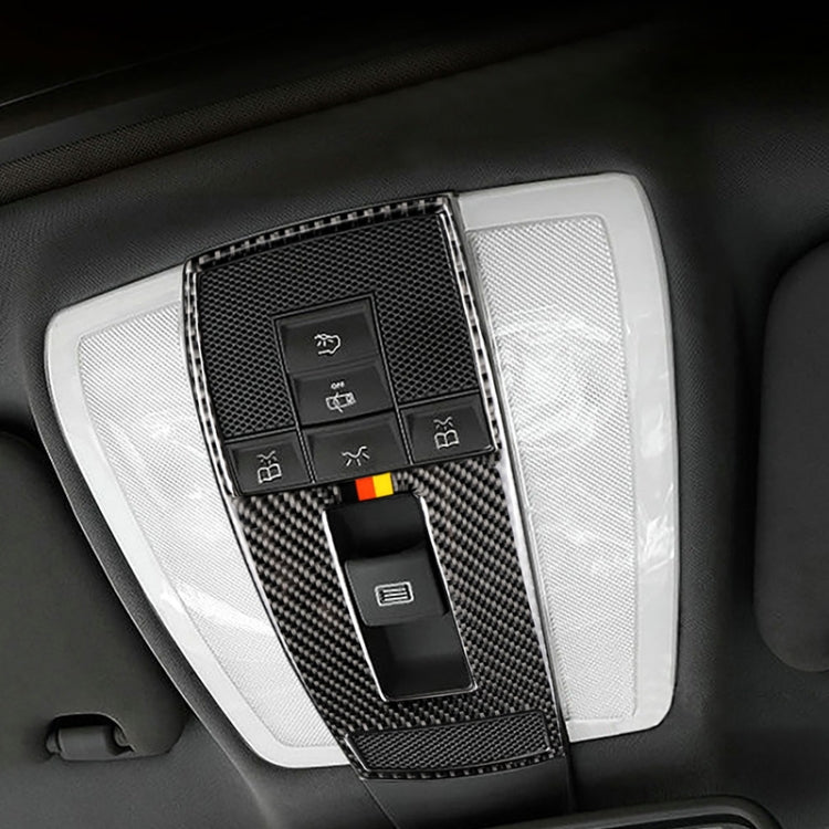 Car German Flag Carbon Fiber Reading Lamp Frame Decorative Sticker for Mercedes-Benz W204 2007-2013 / W212 2010-2012