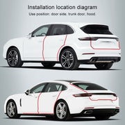 Universal Car Door Invisible Anti-collision Strip Protection Guards Trims Stickers Tape, Size: 10cm x 10m