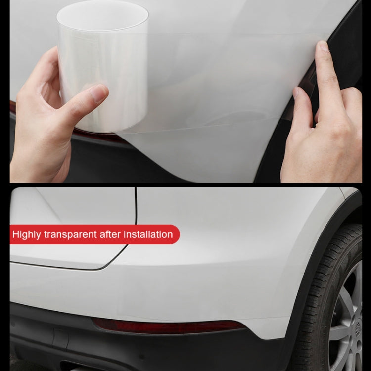Universal Car Door Invisible Anti-collision Strip Protection Guards Trims Stickers Tape, Size: 10cm x 10m
