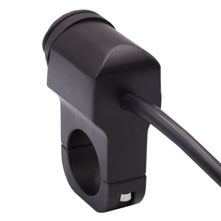Motorcycle Headlight Auxiliary Light Water-resistant Aluminum Alloy Single Flash Switches with Indicator Light