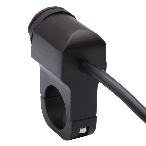 Motorcycle Headlight Auxiliary Light Water-resistant Aluminum Alloy Single Flash Switches with Indicator Light