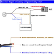 Motorcycle Headlight Auxiliary Light Water-resistant Aluminum Alloy Single Flash Switches with Indicator Light