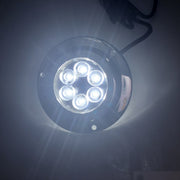 DC 10-30V 12W IP68 316 Stainless 6 LEDs White Light Underwater Light Boat High Power Bright for Marine / Yacht