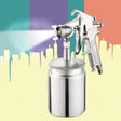 W-77 Paint Spray Gun Sprayer lower Pot Pneumatic Tool for Home Car, Hole diameter: 3mm - Others by PMC TechLife | Online Shopping South Africa | PMC TechLife | Buy Now Pay Later Mobicred