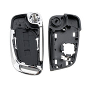 For PEUGEOT Car Keys Replacement 3 Buttons Car Key Case with Grooved and Holder