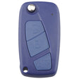 For FIAT Car Keys Replacement 3 Buttons Car Key Case with Side Battery Holder (Blue) - Car Key Cases by PMC TechLife | Online Shopping South Africa | PMC TechLife
