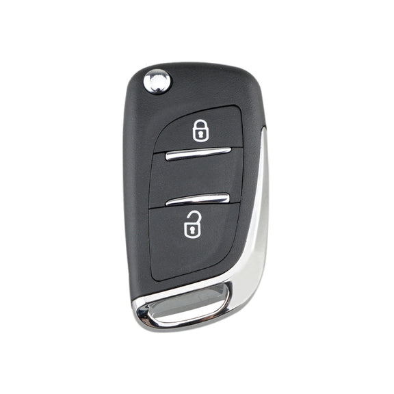 For PEUGEOT Car Keys Replacement 2 Buttons Car Key Case with Holder, without Grooved