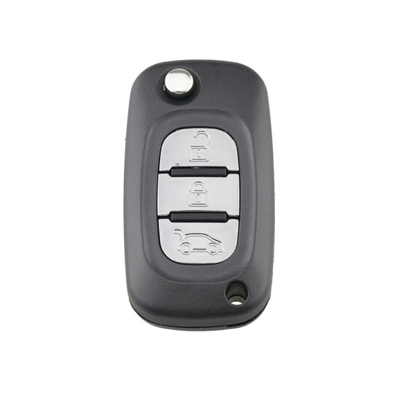 For RENAULT Clio / Megane / Kangoo / Modus Car Keys Replacement 3 Buttons Car Key Case with Foldable Key Blade