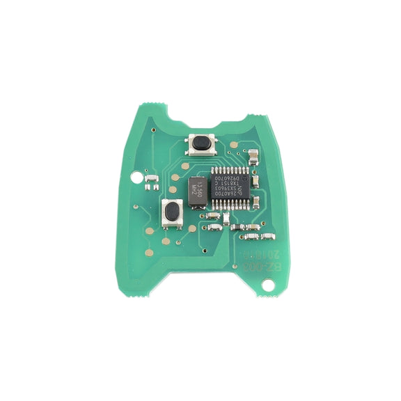 For PEUGEOT 206 / 307 2 Buttons Intelligent Remote Control Car Key with Integrated Chip & Battery, without Grooved, Frequency: 433MHz