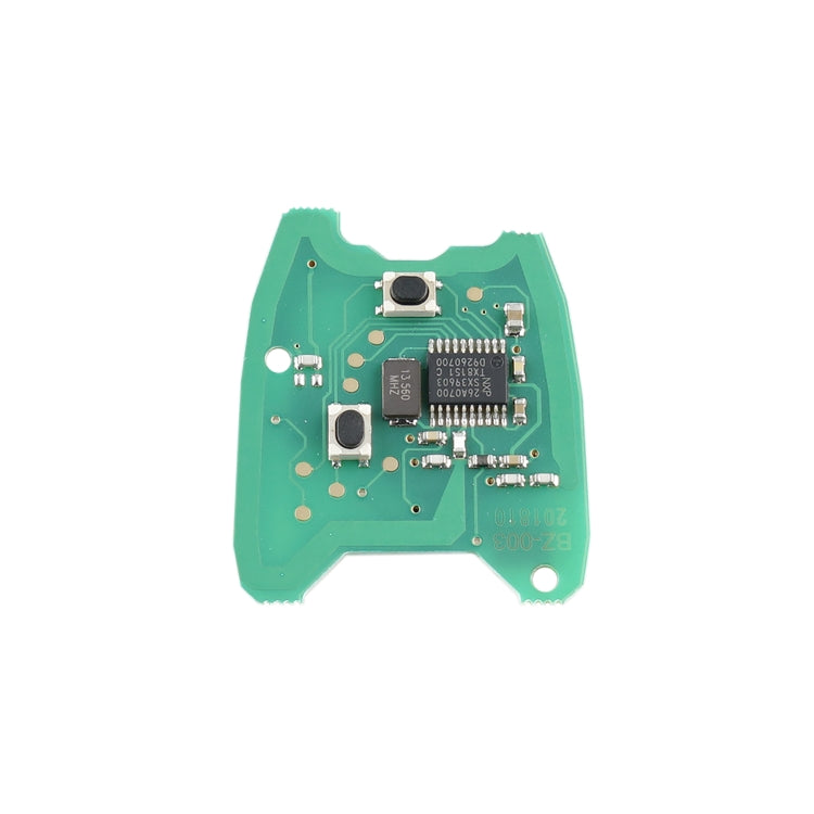 For PEUGEOT 206 / 307 2 Buttons Intelligent Remote Control Car Key with Integrated Chip & Battery, without Grooved, Frequency: 433MHz