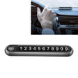 Hidden Number Metal Car Temporary Parking Number Plate Parking Card (Grey) - Parking Card by PMC Jewellery | Online Shopping South Africa | PMC Jewellery | Buy Now Pay Later Mobicred