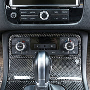 Car Carbon Fiber Air Conditioning Panel Decorative Sticker for Volkswagen Touareg 2011-2018