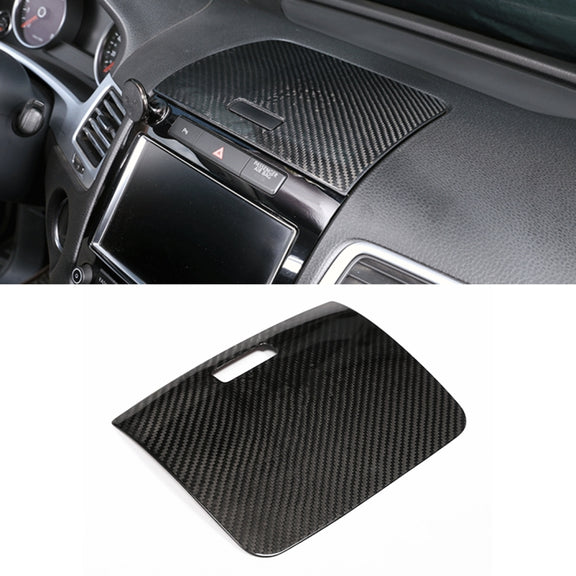 Car Carbon Fiber Instrument Panel Storage Panel Frame Decorative Sticker for Volkswagen Touareg 2011-2018