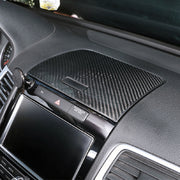 Car Carbon Fiber Instrument Panel Storage Panel Frame Decorative Sticker for Volkswagen Touareg 2011-2018