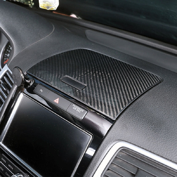 Car Carbon Fiber Instrument Panel Storage Panel Frame Decorative Sticker for Volkswagen Touareg 2011-2018
