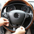 Car Carbon Fiber Steering Wheel Outer Frame Decorative Sticker for Volkswagen Touareg - Car Interior Mouldings by PMC TechLife | Online Shopping South Africa | PMC TechLife | Buy Now Pay Later Mobicred