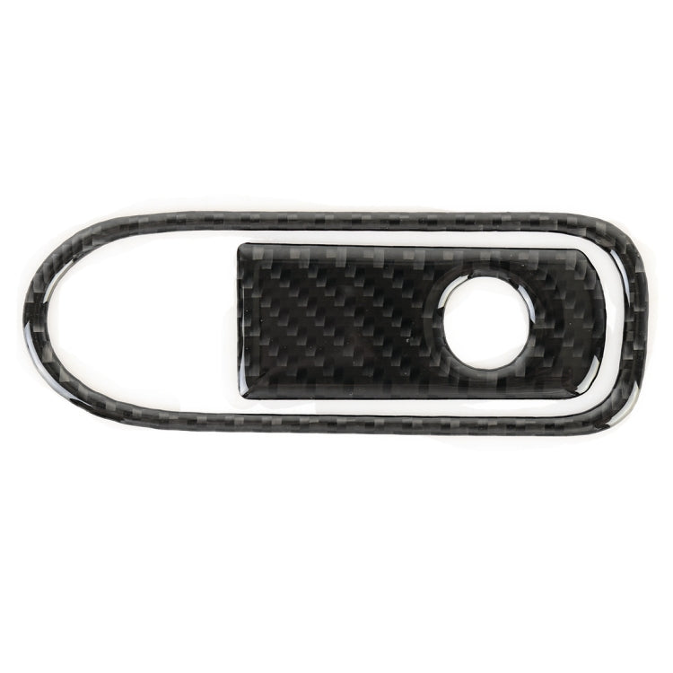Car Carbon Fiber Front Passenger Seat Armrest Box Switch Decorative Sticker for Volkswagen Touareg 2011-2018