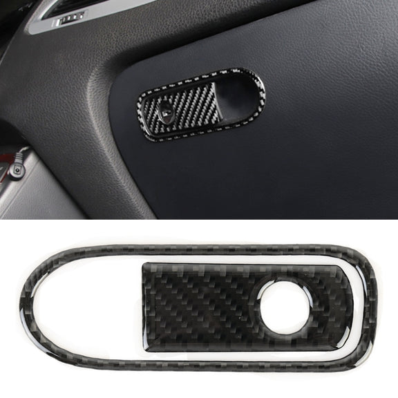 Car Carbon Fiber Front Passenger Seat Armrest Box Switch Decorative Sticker for Volkswagen Touareg 2011-2018