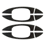 8 PCS Car Carbon Fiber Door Inner and Outer Handle Panel Decorative Sticker for Volkswagen Touareg 2011-2018