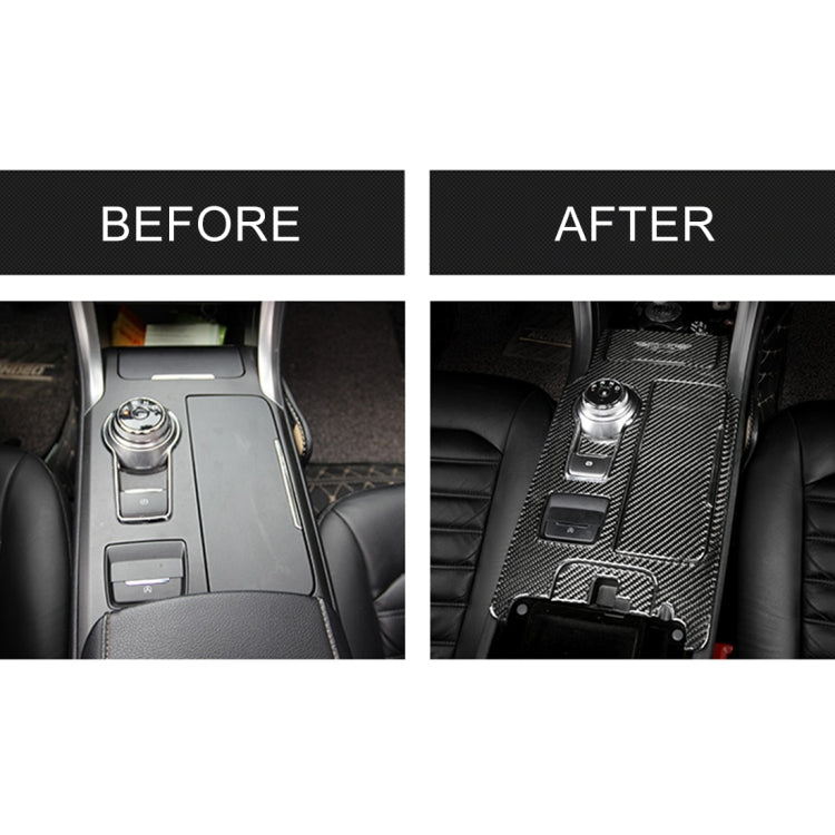 5 PCS Car Carbon Fiber Gearshift Panel Decorative Sticker for Ford New Mondeo 2013-2019