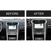 Car Carbon Fiber Central Control Panel Decorative Sticker for Ford New Mondeo 2013-2019