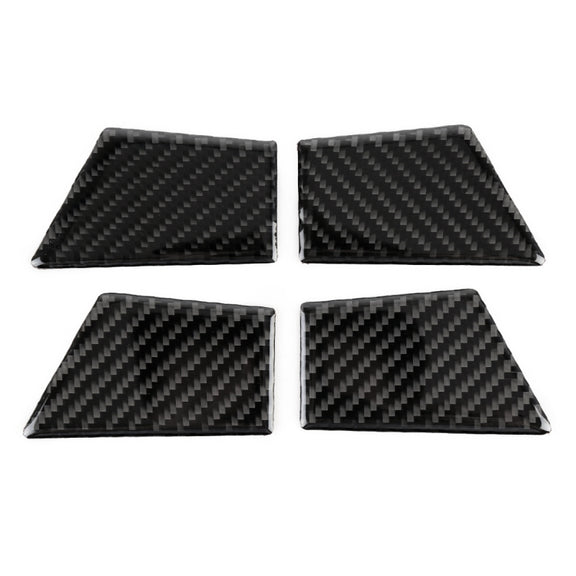 4 PCS Car Carbon Fiber Door Inner Handle Wrist Panel Decorative Sticker for Ford New Mondeo 2013-2019