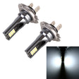 2 PCS H7 DC12V-24V / 12W / 3000K / 800LM 12LEDs SMD-3030 Car LED Fog Light (White Light) - free shipping - PMC TechLife - Order now!