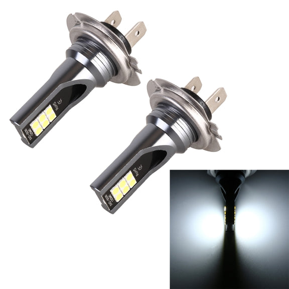 2 PCS H7 DC12V-24V / 12W / 3000K / 800LM 12LEDs SMD-3030 Car LED Fog Light (White Light)