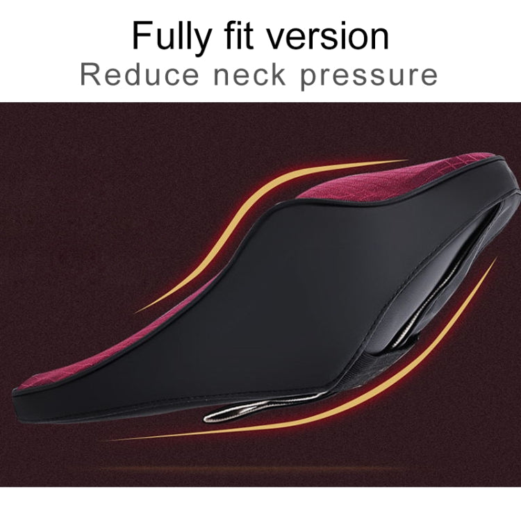 Four Seasons Breathable Memory Foam Car Neck Pillow Polyester Headrest (Black)