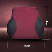Four Seasons Breathable Memory Foam Car Lumbar Pillow Polyester Pillow (Black)